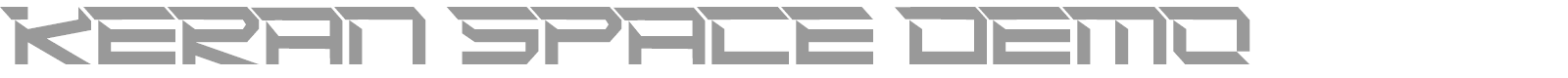Keran Space font preview